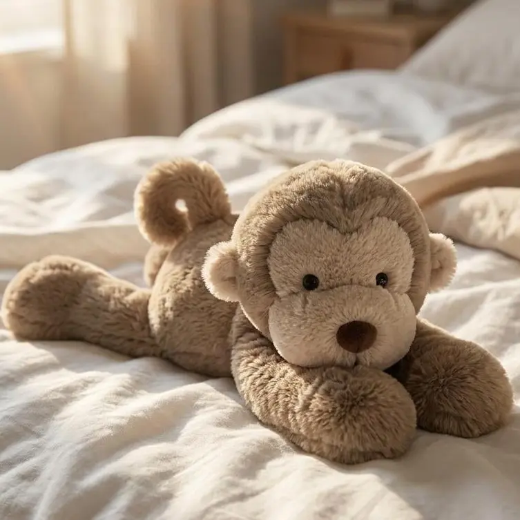 JELLYCAT Smudge Monkey Plush Soft Stuffed Monkey Floppy Cuddly Gift for Kids & Collectors