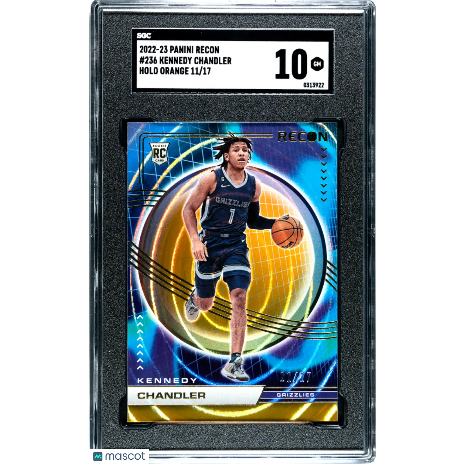 Kennedy Chandler SGC 2022 23 Panini Recon #236 Holo Orange 11/17 Basketball 10