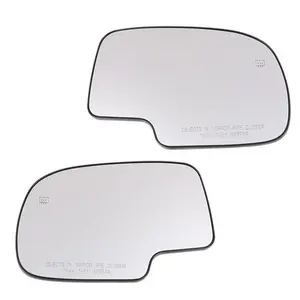 Mirror Glass Power Heated LH RH Pair Fit For 03-06 Chevy Silverado GMC Sierra Yukon Avalanche