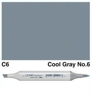 Copic - Sketch Marker - Cool Gray No. 6 - C6