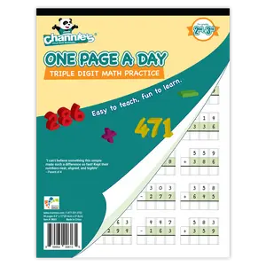 One Page A Day Triple Digit Math Workbook – Visual Addition & Subtraction Practice for Grades 2–3
