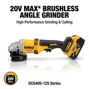 DEWALT DCG405-125 20V Angle Grinder For Construction And Metal Fabrication Electric Grinding Tool With M14 Spindle