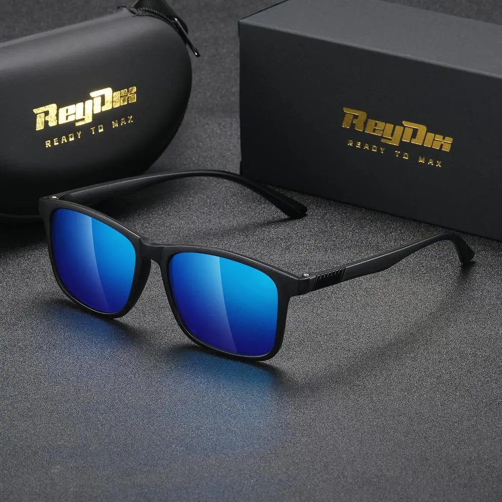 ReyDix unisex same polarized square outdoor driving sports sunglasses uv400