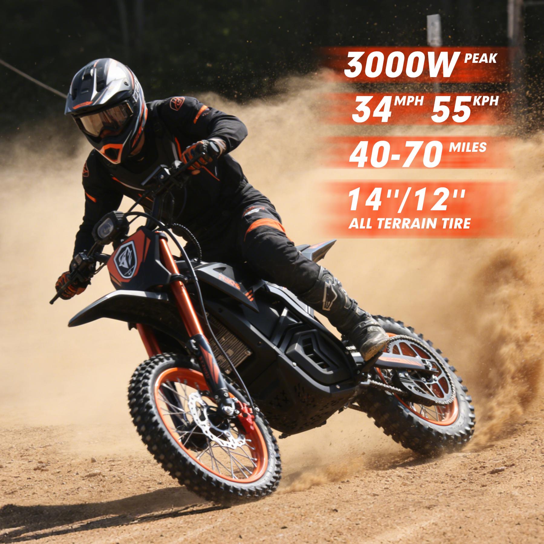 Mankeel&Farkas S1 Electric ebike, 34MPH Max Speed, 40 Miles Range, 3 Gears Throttle Mode, Double Suspension & Dual Hydraulic Brake, 14''/12'' All-Terrain Off-Road Tires, Off-Road Electric Ride, Perfect Gift for Adults Teens