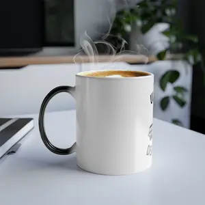 Deadlift Color Morphing Ceramic Mug, 11oz Heat Reactive with Glossy Finish