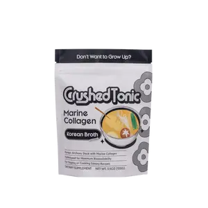 Crushed Tonic Korean Collagen Broth | Umami Fish Stock – Hydrolyzed Marine Collagen for Skin, Hair & Health | Cook or Sip | Gluten Free Non-GMO Halal Kosher Dietary Beauty Supplement