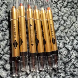 6-Piece Waterproof Pearl and Glitter Eyeshadow Stick Set, Long-Lasting Makeup Kit for All Skin Types and Daily Use