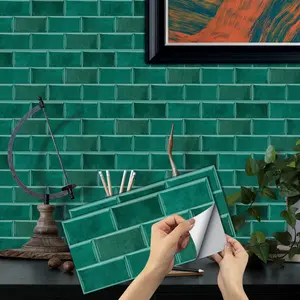 Classic Brick Pattern Wall Sticker, Self-Adhesive Removable Wallpaper Bricks, Damage-Free Home Decor, Universal Wall Decal