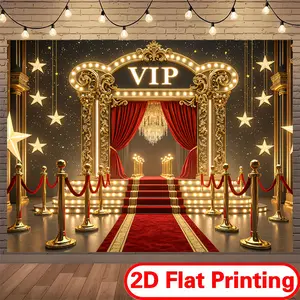 2D Polyester Flat Printing Backdrop Banner for Graduation, Retirement & Celebrations