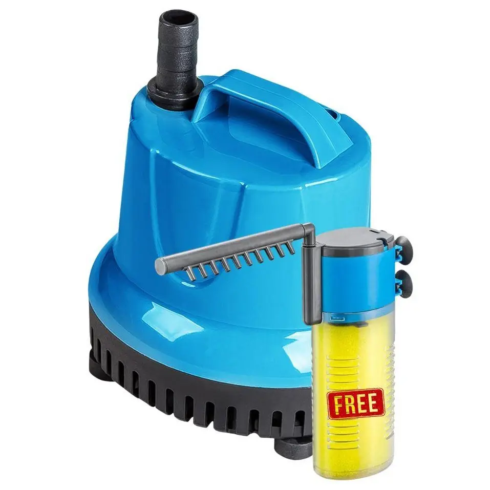 Submersible Water Pump with Free 3n1 filter – 660 GPH Adjustable Aquarium & Pond Pump, 60W High Flow Quiet Water Pump