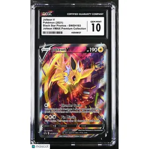 2021 Pokemon Black Star Promos Jolteon V #SWSH183 CGC 10 GEM MINT