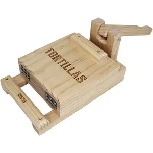 7.5" Pine Wood Tortilla Press — Authentic Mexican Tortilla Maker & Roti Maker for Homemade Tortillas, Quesadillas, Arepas, and More