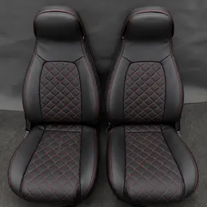 Mazda MX-5 NA Miata Seat Covers | 1989-2000 | Black | Diamond Pattern