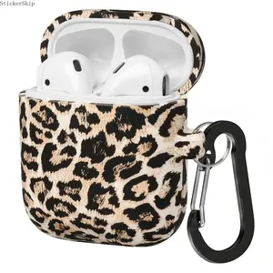 2026 Animal Print AirPods Case – Leopard Zebra Pattern Silicone Protective Cover with Keychain, Shockproof Anti-Scratch Earbuds Case for AirPods 1/2/3/4, Trendy Fashion Accessory