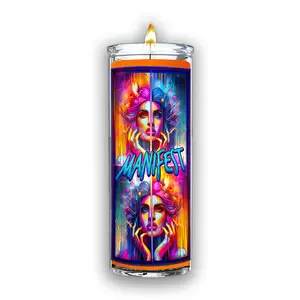 Manifest Candle - for Spell Work Energy Boost & Manifestation Enhancement