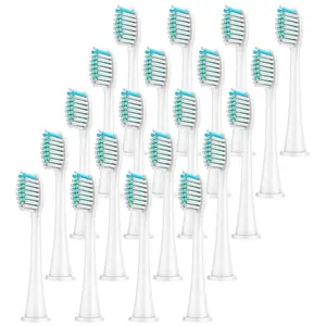 20 Pcs Replacement Brush Heads Compatible with Philips Sonicare Electric Toothbrush, Toothbrushes Head for 1100 4100 5100, Replaceable Brush Heads