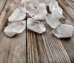 XL High Quality Crystal Quartz points single, and double terminated points, natural and Raw crystal quartz stones, choose your amount of Crystals and make a bundle! Crystal healing, Chakra practices and decor