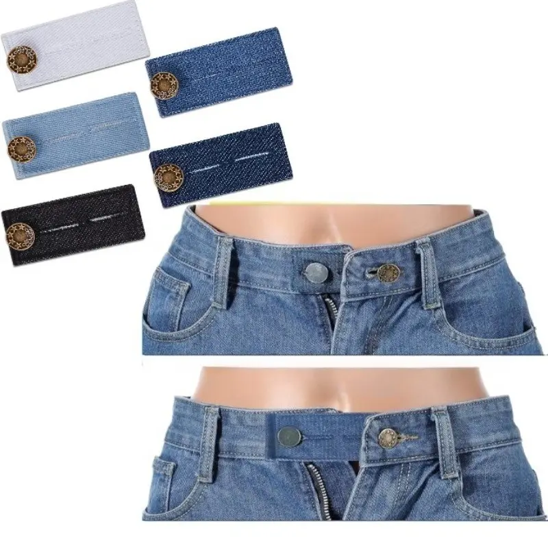 Waist Extender for Jeans, No-Sew Waist Extension Clip, Adjustable Waist Extender for Men and Women, Universal Fit, Easy to Use