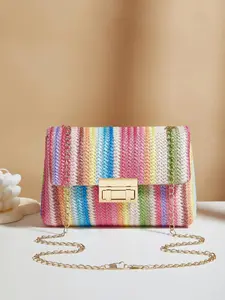 Y2K Rainbow Crossbody Colorblock Bag FOR DAY TO NIGHT! 🌈✨ #y2kfashion #daytonightbag #aesthetic