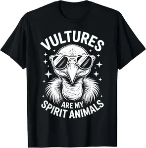 Casual Cotton shortsleeve tees  Vultures Spirit Animals Funny Vulture T-Shirt