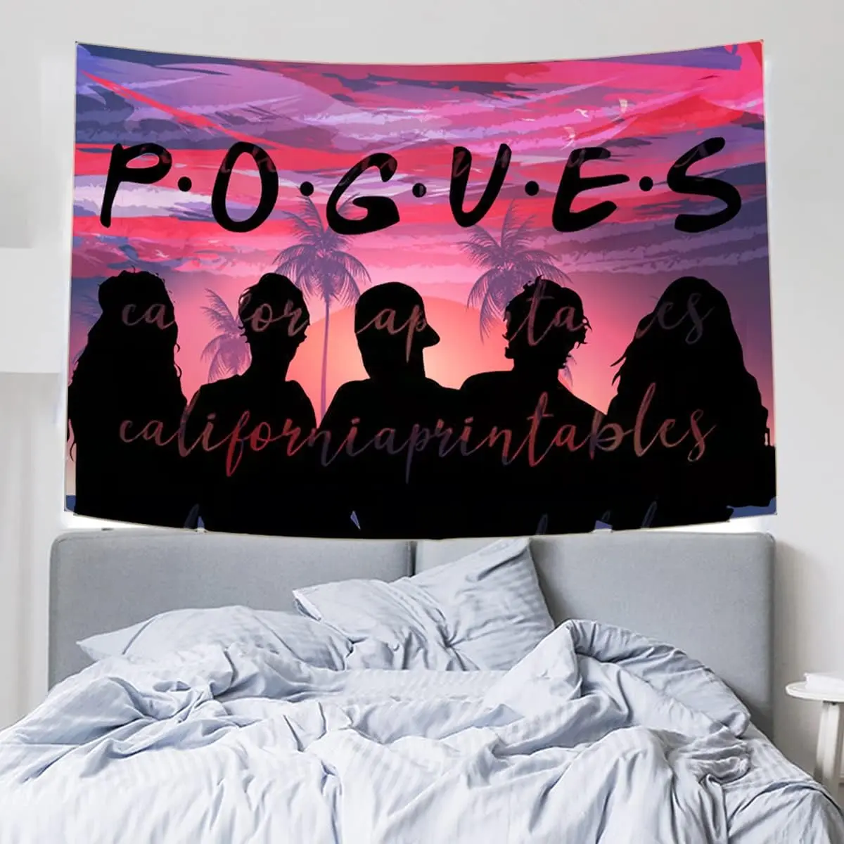 Pogue Life Figure Print Tapestry, Outer Banks Retro Wall Hanging Poster, Home Decor for Collage Bedroom, Suitable for Graduation, Engagement, Western, Birthday Party Decor (Multiple Sizes Available), Graduation Party Decor, Engagement Party Decor