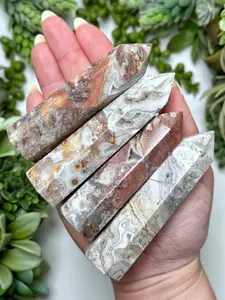 Crazy Lace Agate Points - Root, Sacral, & Solar Plexus Chakra - Intuitively Selected