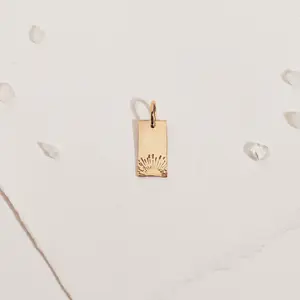 Slice of Sunshine Rectangle Charm