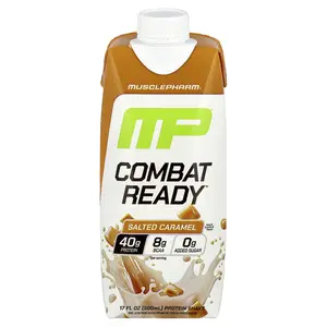 MusclePharm Combat Ready™ Protein Shake, Salted Caramel, 17 fl oz (500 ml)