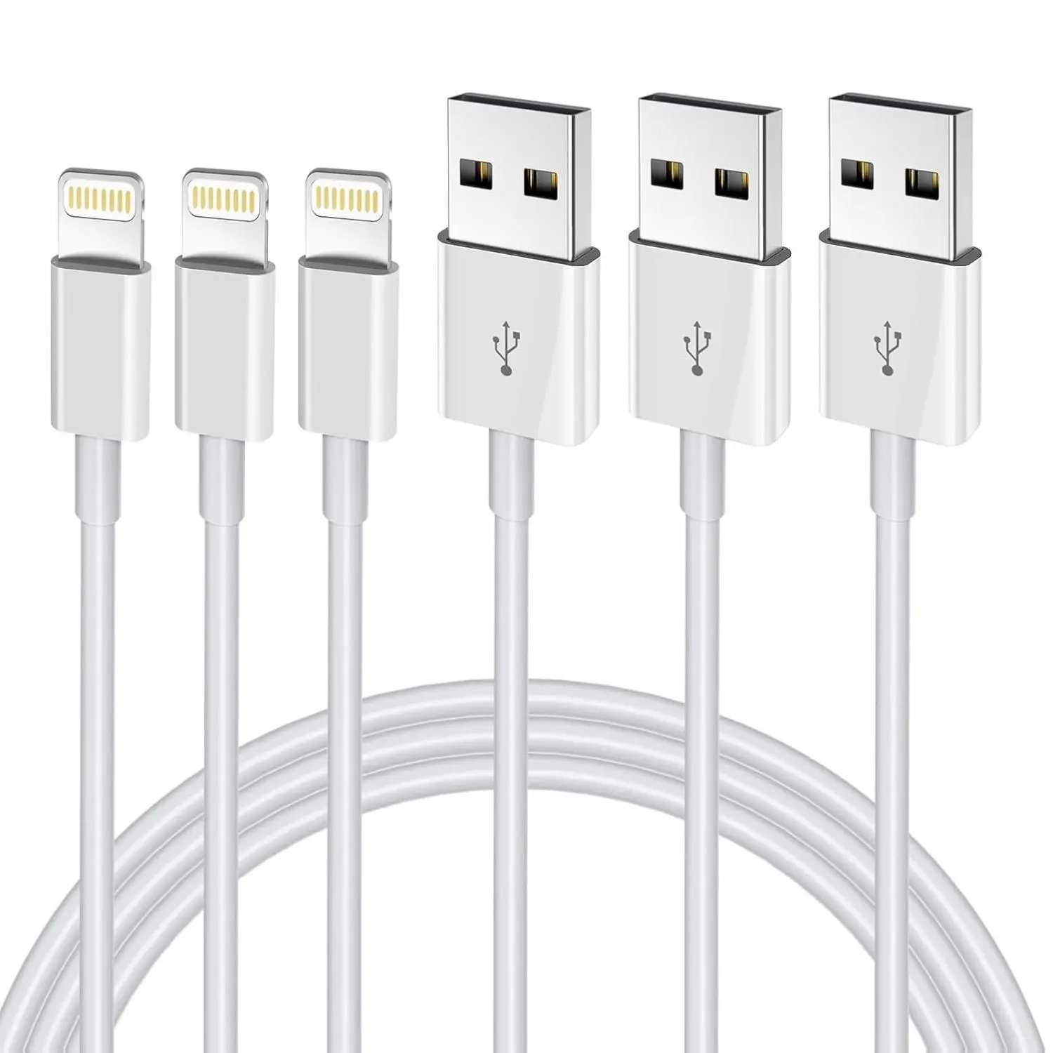 iPhone Charger 3FT, [Apple MFi Certified] Lightning Cable Original 3Pack USB Fast Charging Data Sync Cord Compatible with iPhone 13/12/11 Pro Max/XS MAX/XR/XS/X/8/7/Plus/6S/6/SE/5S