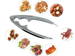 LAKE TIAN Sturdy Nut Cracker Tool for Pecans Hazelnuts Almonds Brazil Nuts & Seafood Shelling Kitchen Utensil with Secure Clip Design