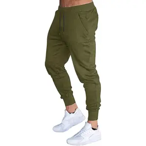 Men's Slim Joggers Workout Pants for Gym Running and Bodybuilding Athletic Bottom Sweatpants with Deep Pockets