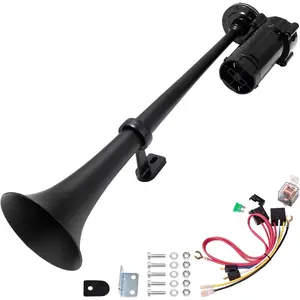 Loud Air Horn 12V, Train Horn for Truck with Air Compressors 150dB, for Any 12V Car Motorcycle Pickups SUV Lorrys Trucks Boats