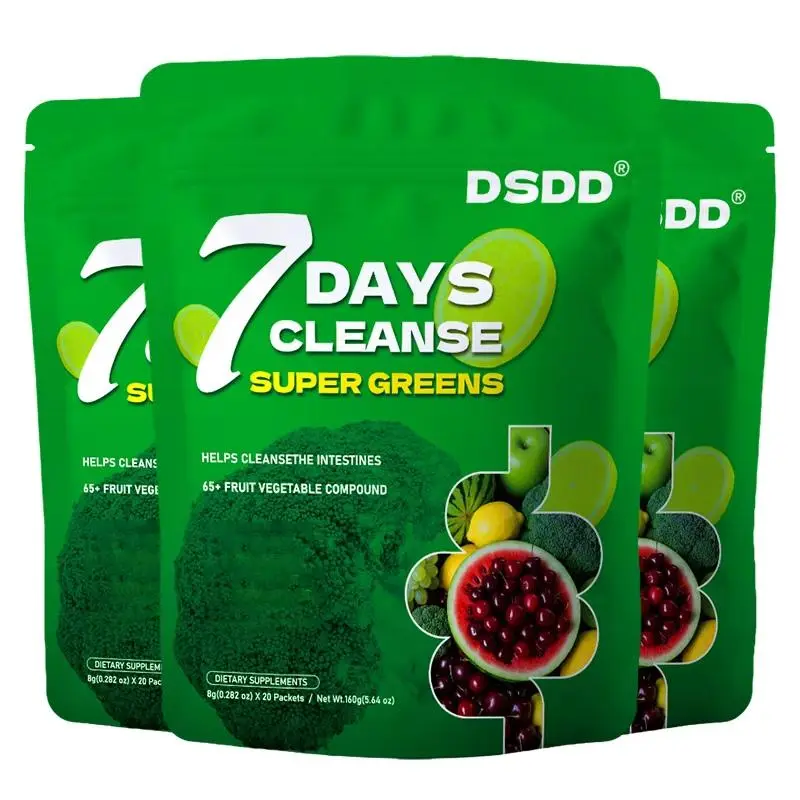 DSDD 7 Days Cleanse Super Greens + Moringa 3-in-1 Powder for Skin