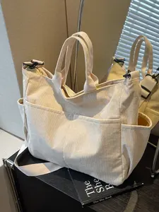 Stylish Canvas shoulder Bag Large Capacity tote bag for Students work shopping Fashionable tote bag Everyday Bags