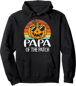 Pumpkin Papa of the Patch Family Halloween Costumes Pullover Hoodie - Karlagarz Shop 81B0DHQY9KZM
