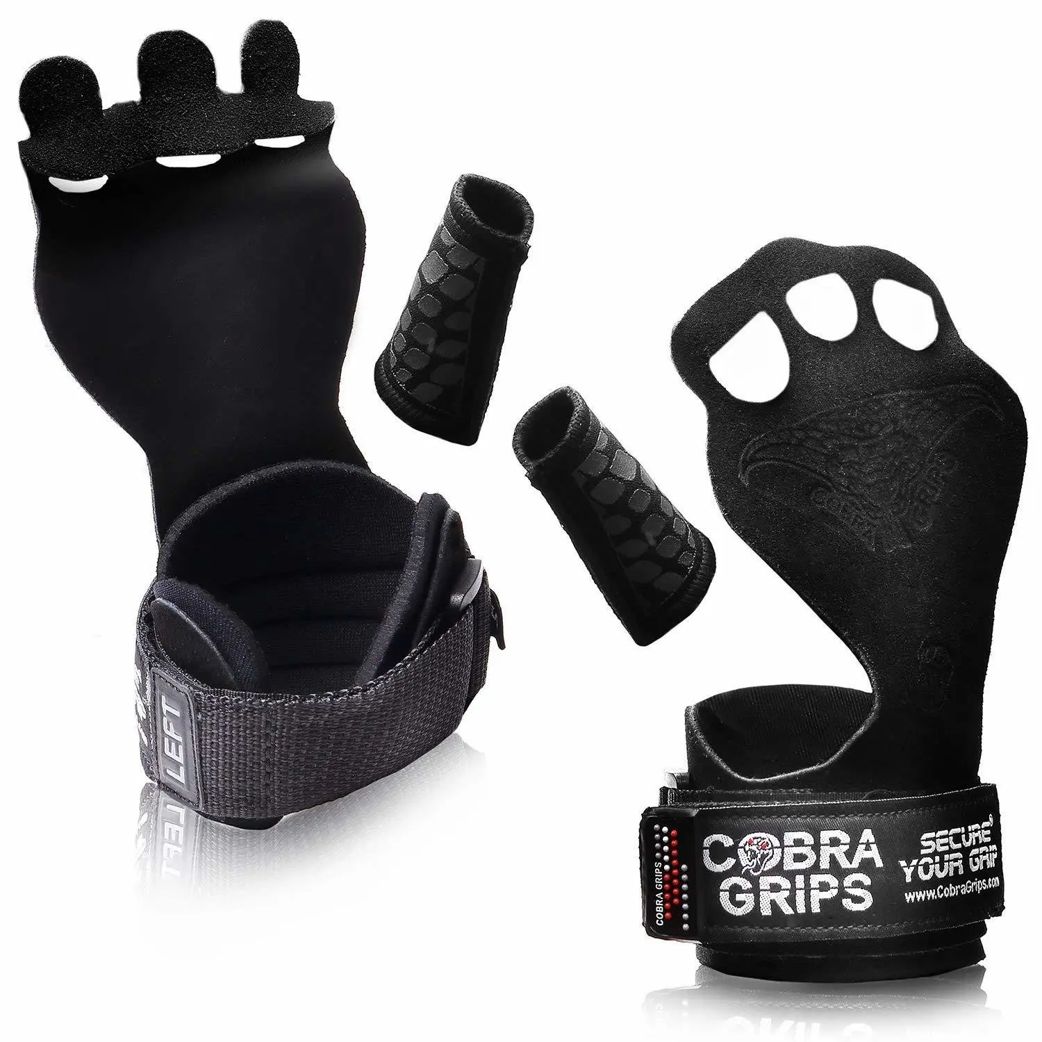 Cross Training Grips Gymnastics Grips - Durable Leather Grips for Pullups, Kettlebells & Dead Lifts, All-Seasons, Unisex, Size 7x4x1 Weight 4oz