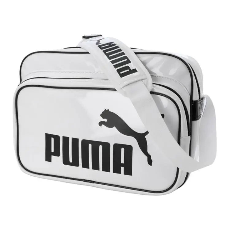 PUMA Women's Medium White Polyurethane Shoulder Bag With Large Capacity