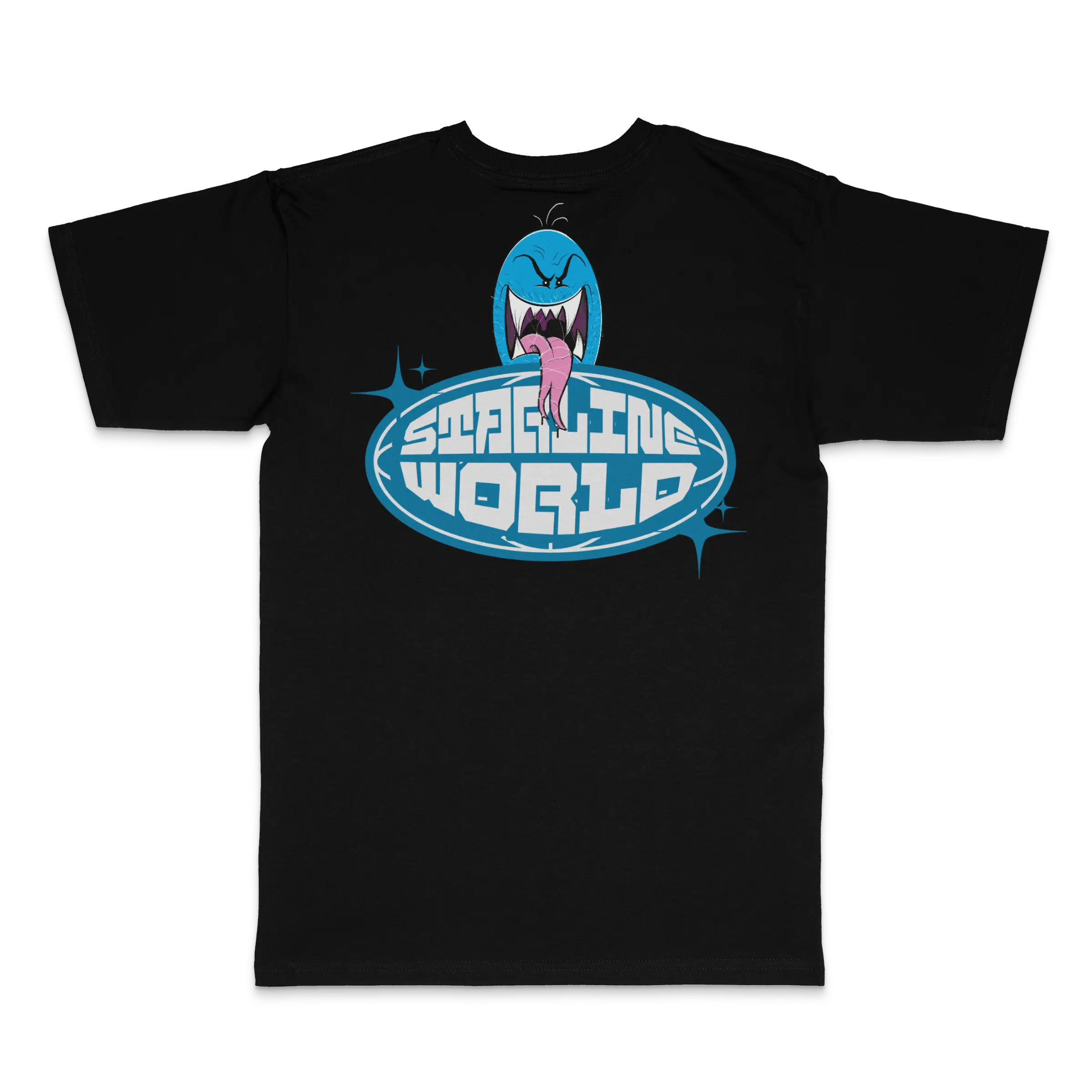 StarlineWorld (Black-BlueGuy) Tee