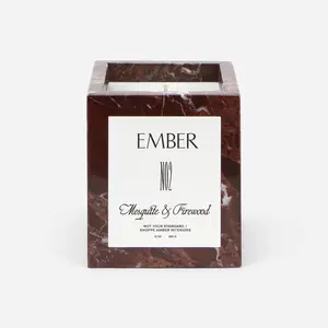 Not Your Standard - Mesquite & Firewood Scented Candle in Rosso Levanto Marble