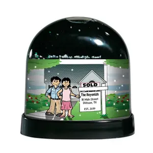 New Home, Couple - NTT Personalized Snow Globe