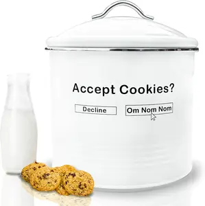 Cookie Jars with Lids Airtight, Cute COOKIE TINS with Lids, Vintage Cookie Jars for Kitchen Counter Decorative, Large Cookie Jar Funny & Creative Cookie Container