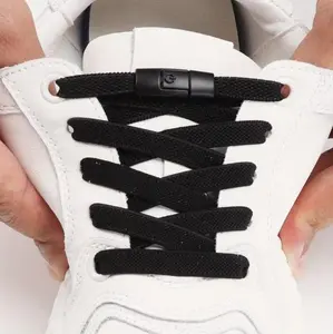 [1Pair White Polyester Laces] 1 Pair Women's White Polyester Laces Sneaker Accessories with Buckles, No Laces