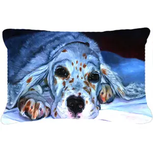 Carolines Treasures  English Setter Pup Fabric Decorative Pillow