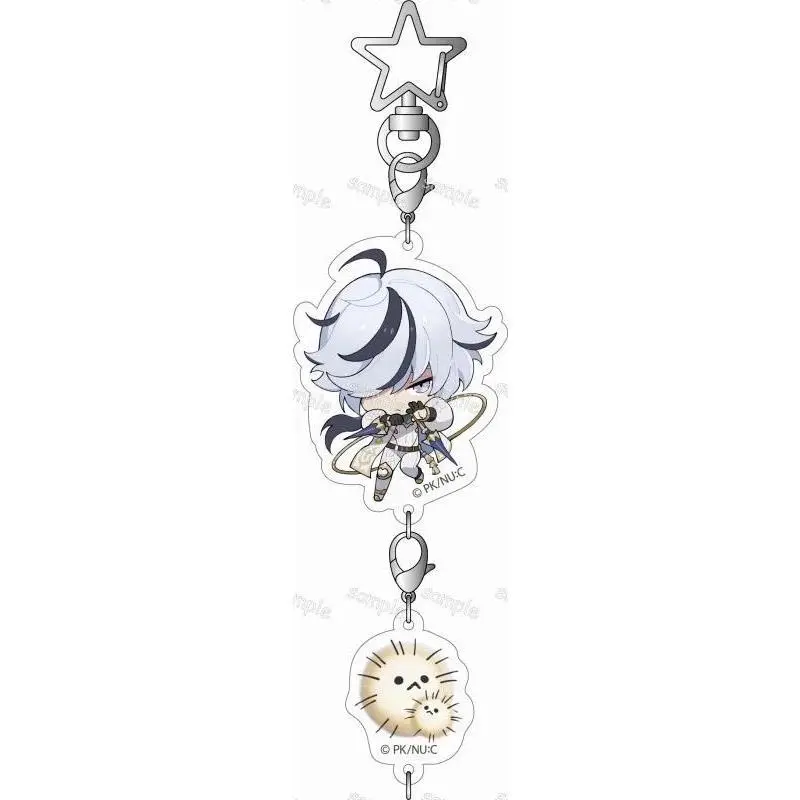 Anime Game Nu: Carnival Keychain Olivine Quincy Blade Cosplay Acrylic Keychains Bag Accessory Pendant Keyring Fans Collect Gifts