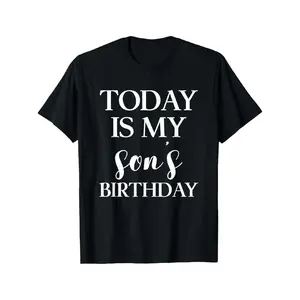 Today is My Son's Birthday Party T Shirt for Parents Mom Dad T-Shirt