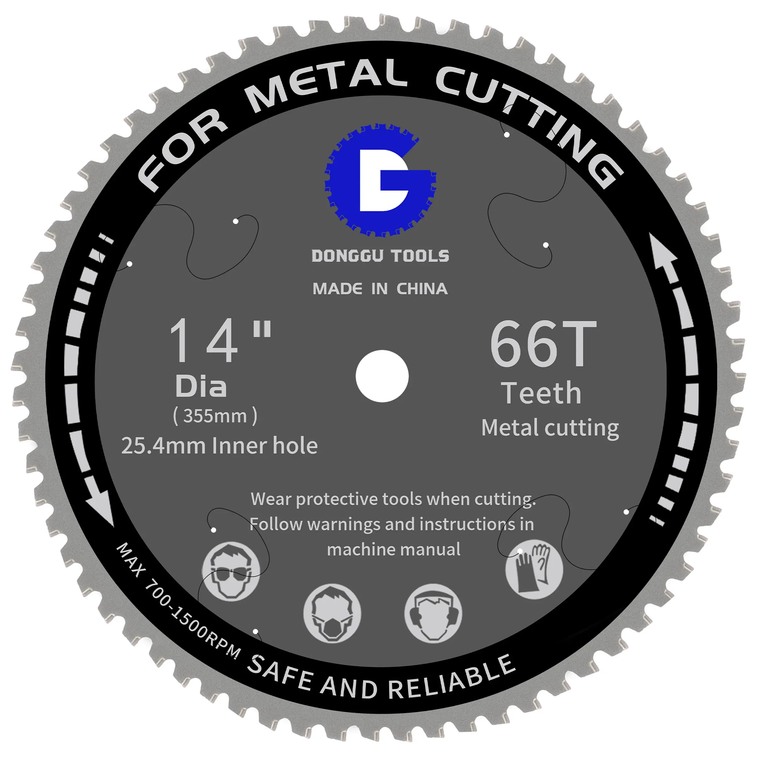 14 Inch (355mm) 66T Cold Saw Blade, Cermet Carbide Tipped for Metal Cutting, No Heat Low Sparks, 1-Inch Arbortools gadgets，super thin indestructible disc，multifunctional tool，tool use，universal fitment，everyday use hardware，cyber monday deal