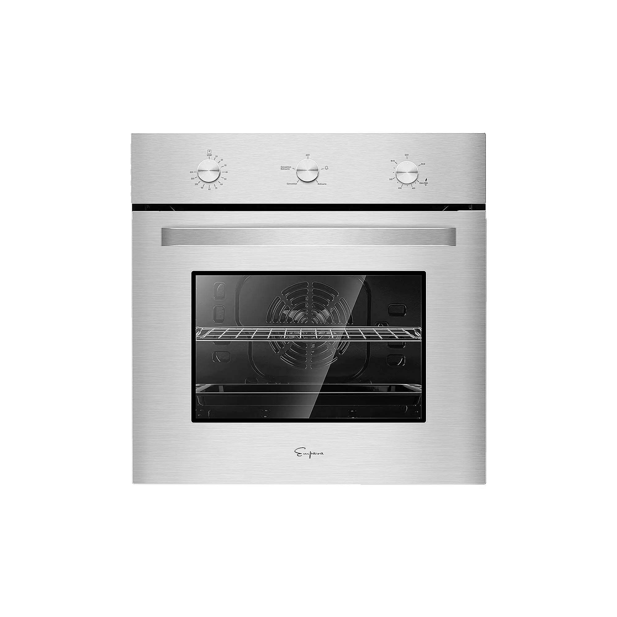 Empava 24 in 2.3 cu. ft. Single Gas Convection Wall Oven - Household Appliances, Kitchen Appliances, Wall Mount, Dual Vents, Natural Gas Only