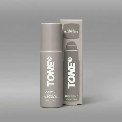 TONE Men's Roll-On Cologne Scented Bottle - Coconut Oil-Based Concentrated Longwear Fragrance with Vanilla, Pear, Sandalwood Notes, 0.85 fl oz Beauty Product, Mens Gifts, Birthday Gifts for Him