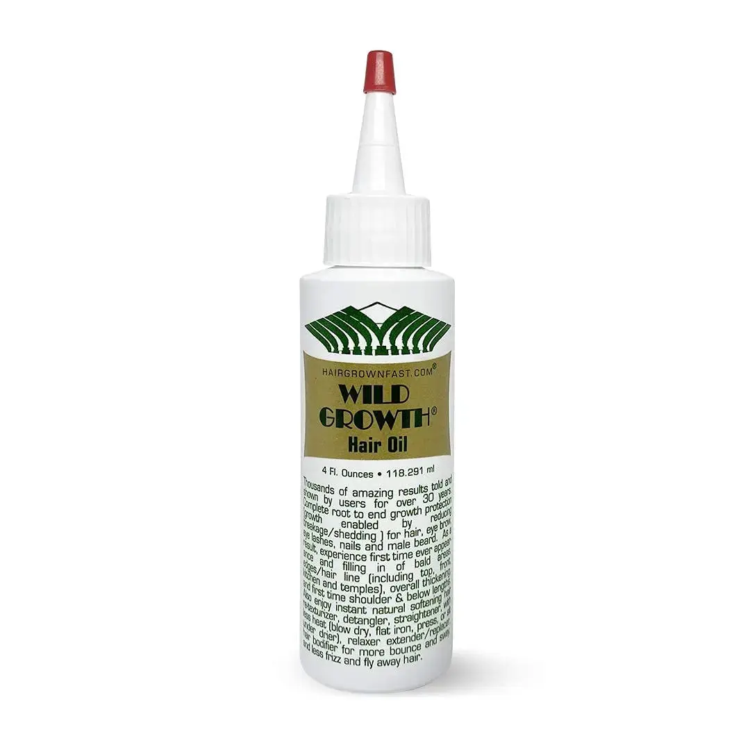 Wild Growth Hair Oil - 4oz, Haircare Root Enhancer Thickening Regrowth Formula Thicker Stronger Hair Strengthening Hair