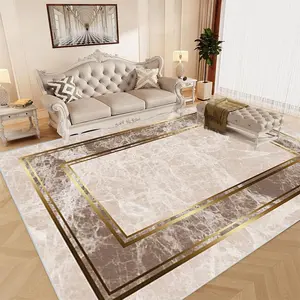 Marble Pattern Area Rug, Non-slip Soft Absorbent Carpet, Machine Washable Rug for Kitchen, Living Room, Bedroom, Hallway, Bathroom, Laundry Room, Home Decor, Home Decorative Rug